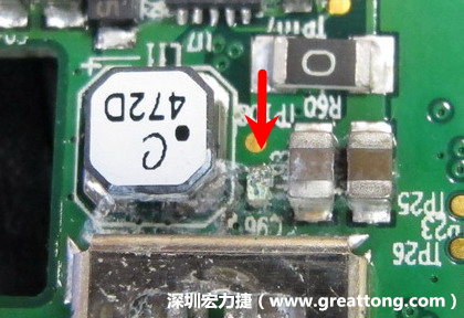 電路板疑似腐蝕氧化，懷疑電流異常過(guò)熱造成