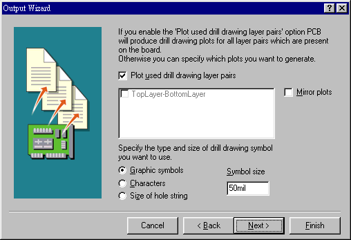 輸出文件精靈再詢問是否要建立鉆孔文件，以及導(dǎo)孔文件？