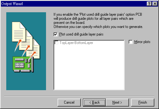 內(nèi)定值為設(shè)計(jì)為頂層與底層要鉆孔文件，且為50mil大小的圖形