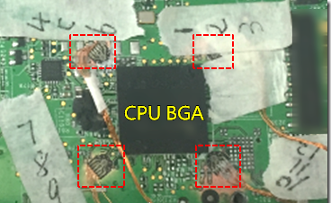 BGA錫裂，使用應(yīng)變片(Strain Gauge)量測(cè)電路板到底哪個(gè)環(huán)節(jié)產(chǎn)生較大變形量