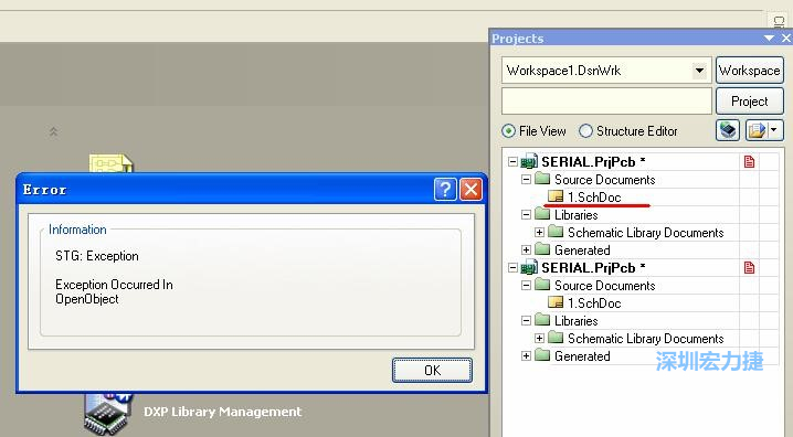 點(diǎn)擊“打開(kāi)”。打開(kāi)過(guò)程中出現(xiàn)了一個(gè)錯(cuò)誤，但文件轉(zhuǎn)換還是成功了。點(diǎn)擊 OK 關(guān)閉錯(cuò)誤窗口。