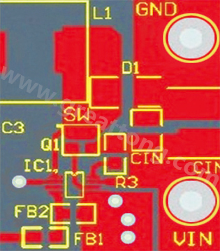 星節(jié)點(diǎn)連接地平面及兩個小電流接地連接(IC和分壓器)。