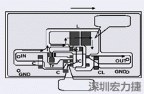 圖2：升壓電路的PCB設(shè)計示例。
