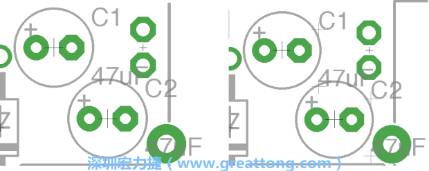 如果你尚未使用「分離工具（Smash Tool）」將所有的名稱和量值標簽從各自對應(yīng)的元件上分離，你將會發(fā)現(xiàn)你無法從元件上獨立地移動一個尚未進行分離的標簽（如左下圖所示），但是對于已經(jīng)執(zhí)行過分離的元件（如右下圖所示）來說，它們的標簽都可以獨立地操作。