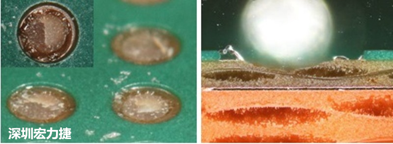 圖15-冷球拉力試驗(yàn)后，C材料的橫截面?zhèn)纫晥D