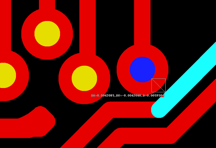 多層板中過孔會在每層線路上都有孔環(huán)，且每個層孔環(huán)周圍環(huán)境有夾線也有不夾線，環(huán)境各不一